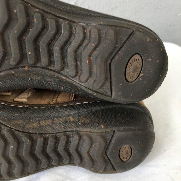 UGG Australia Boots Womens Size 6 Brown Sheepskin Lined Leather Lace Up SN 5135 - Picture 11 of 16